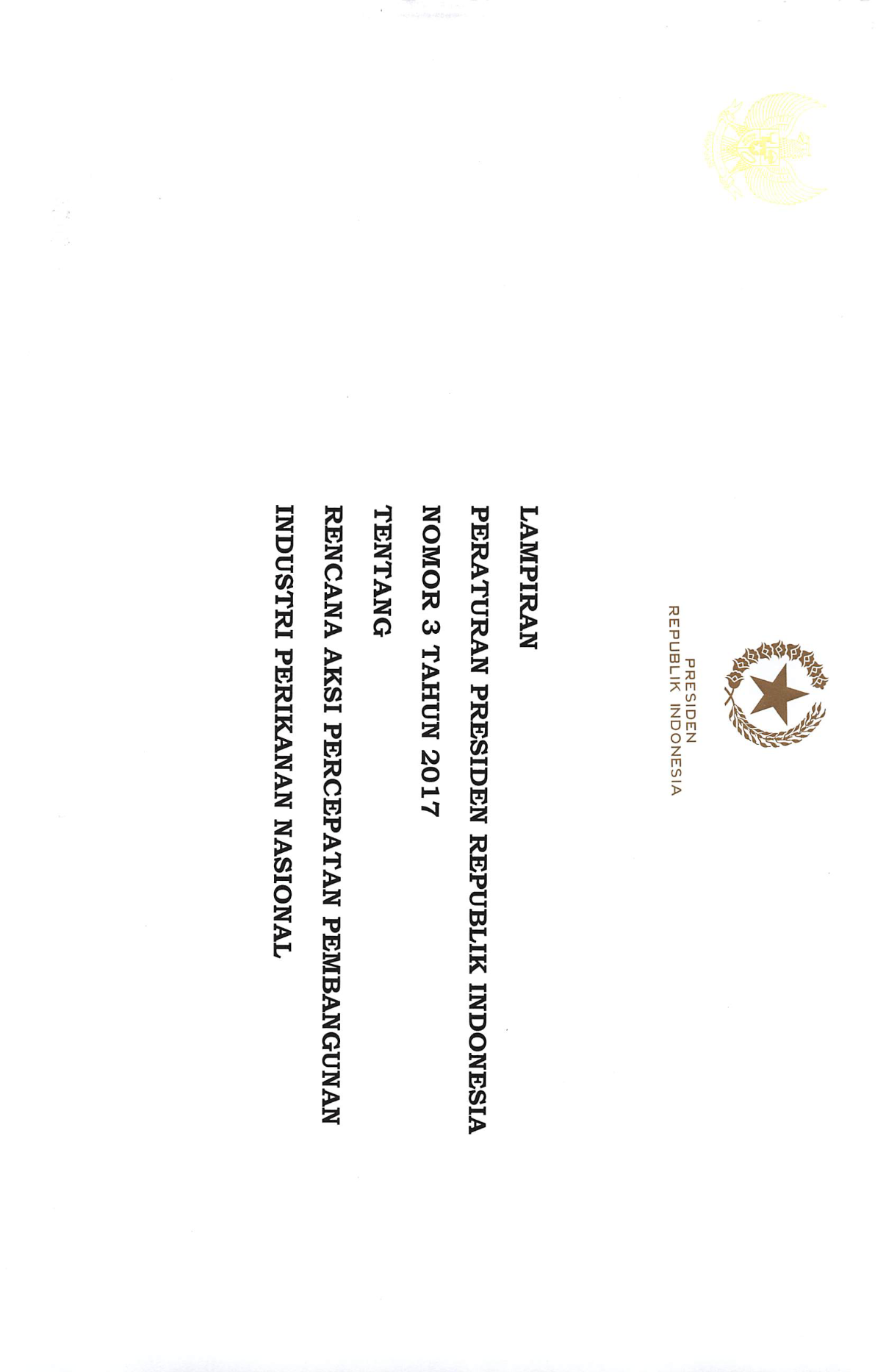 Peraturan Presiden Nomor 3 Tahun 2017