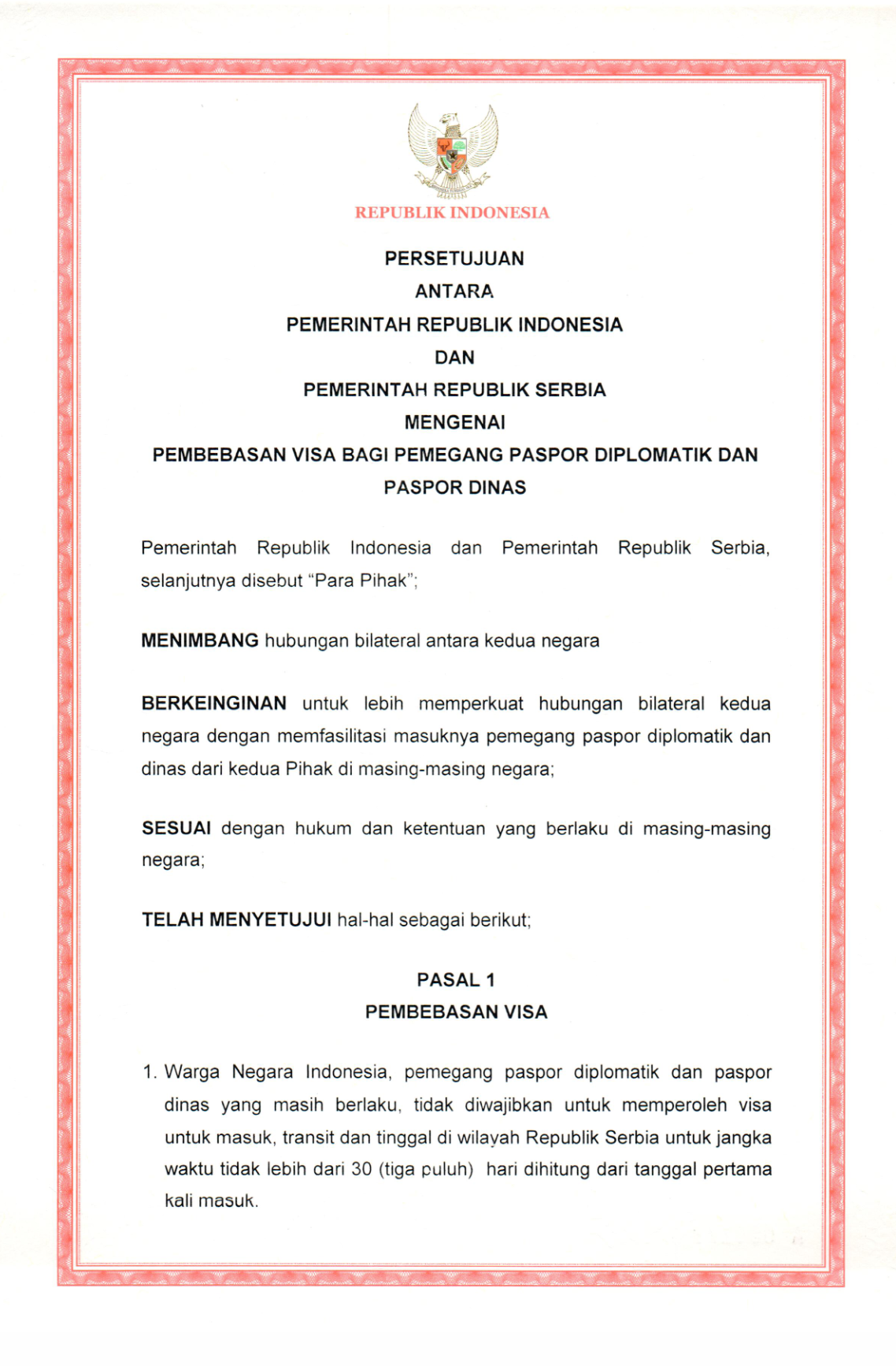 Peraturan Presiden Nomor 33 Tahun 2017