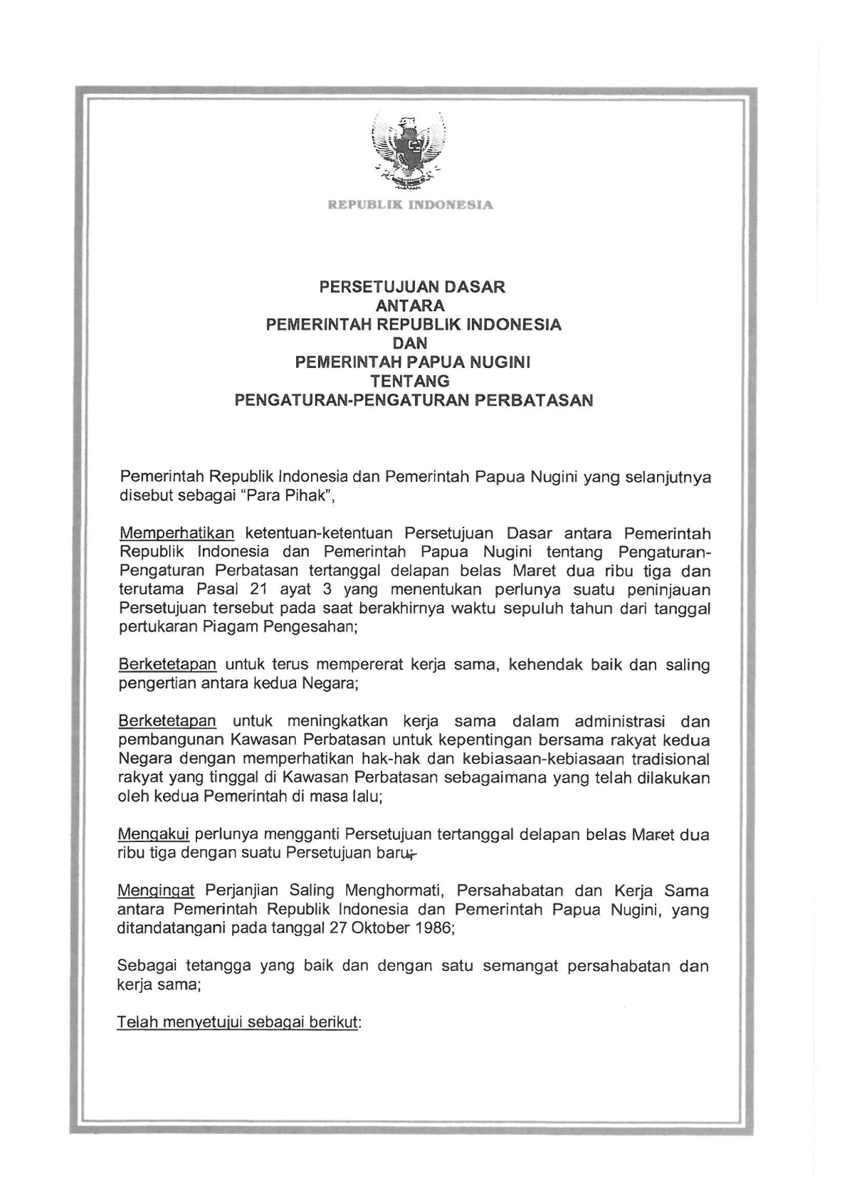 Peraturan Presiden Nomor 76 Tahun 2018