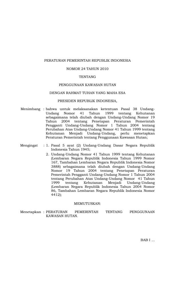 Peraturan Pemerintah Nomor 24 Tahun 2010