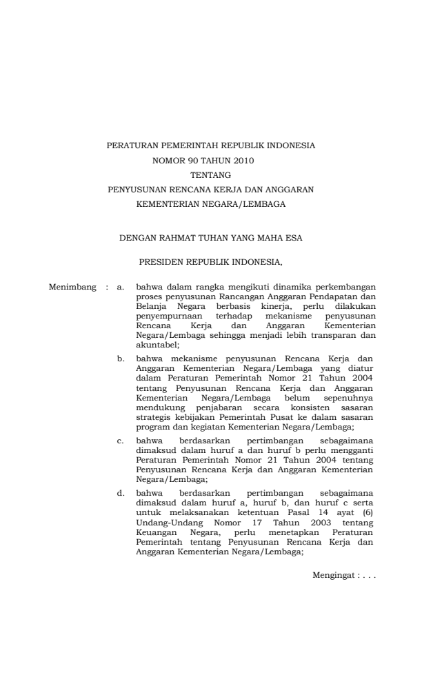 Peraturan Pemerintah Nomor 9 Tahun 2010