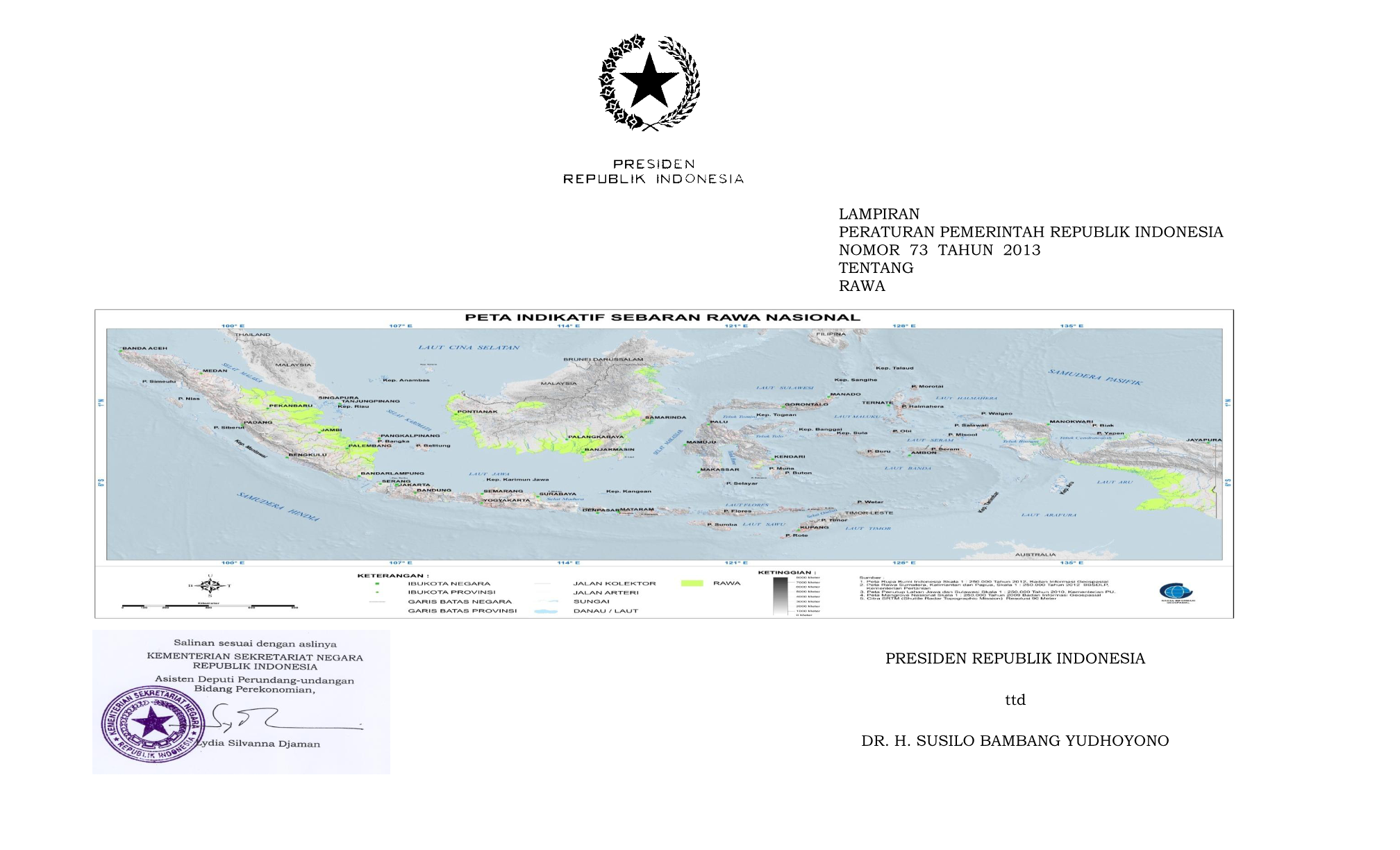 Peraturan Pemerintah Nomor 73 Tahun 2013