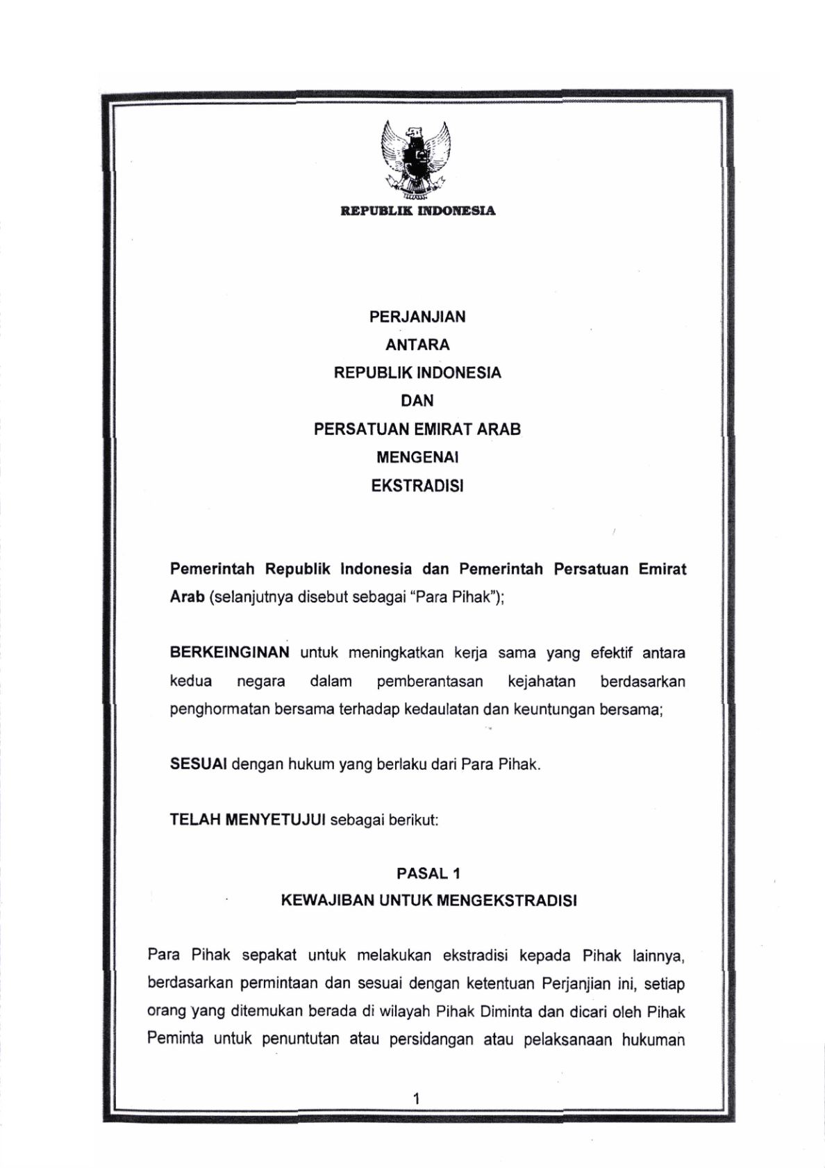 Undang-Undang Nomor 1 Tahun 2019