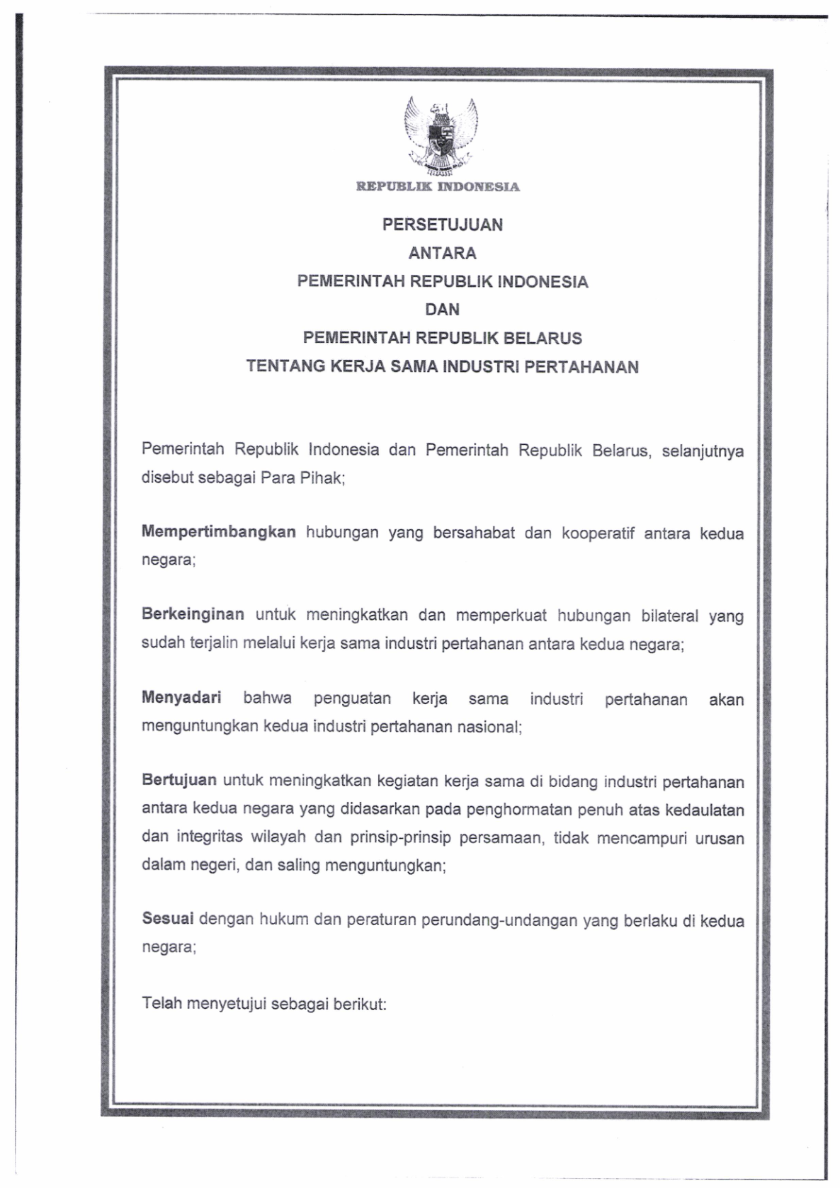 Undang-Undang Nomor 5 Tahun 2019